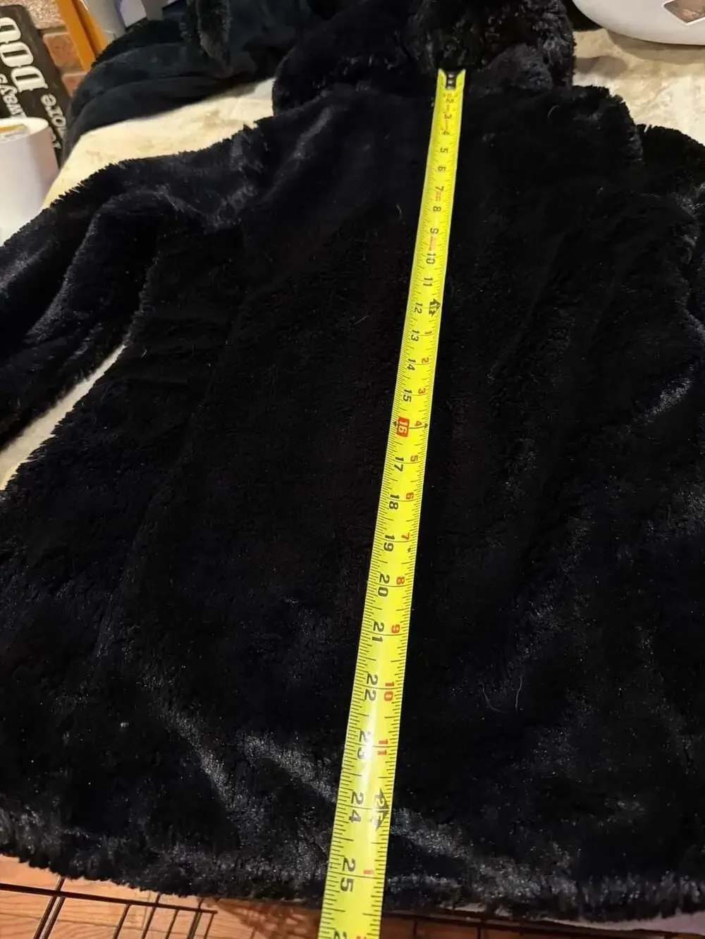 Patagonia‎ Girl's Black Pelage Faux Fur Fleece Button Up Jacket Size M 10